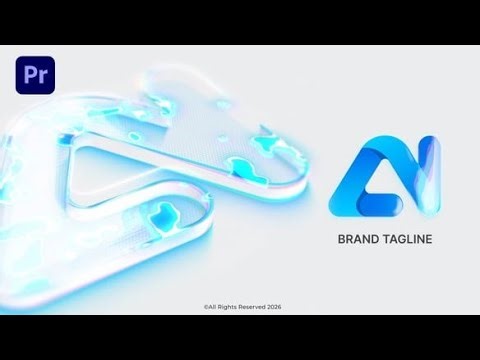 Crystal Glow Logo Reveal — Clean Neon Light Intro for Premiere Pro