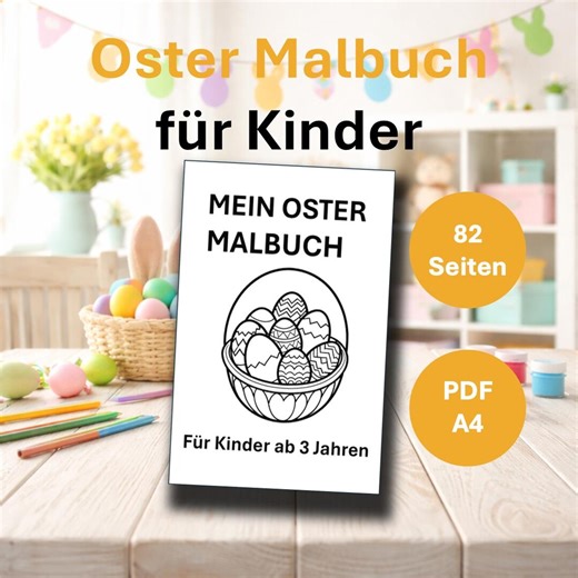 Easter Coloring Book for Kids – 82 Easter Coloring Pages, Bunny & Egg Coloring Sheets, Kids Easter Activity, Printable PDF - Etsy