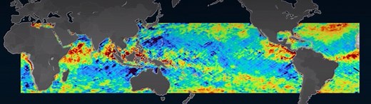 Tracking ocean microplastics from space