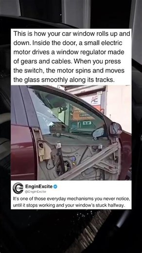How Your Car Window Actually Works #car #technology #engineering