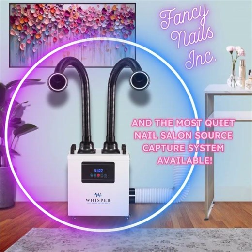 Aerovex Systems Whisper MiniVent Source Capture Systems for Nail Salons - IMC Code Compliant