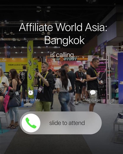 Fasten your seatbelts and get ready for a wild trip to Bangkok, along with every other performance marketer from USA 🇺🇸 We're hosting the world's most elite performance marketing event, and you're invited to: 🤝 Meet 7,000 marketers from around the globe 🧠 Learn mastermind-level content from 35 speakers ⚡ Network with 210 advertisers, traffic sources, and networks 🍸 Have fun at official networking events & parties For two game-changing days, you'll get a massive brain dump of mastermind-leve