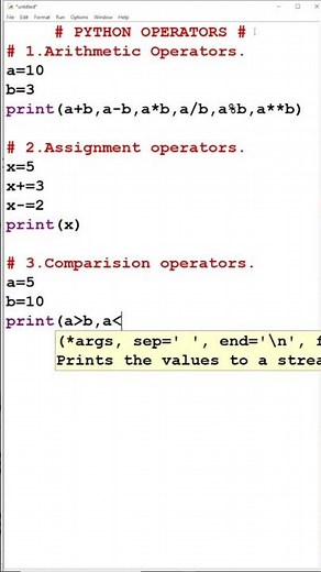 All Python Operators Explained in Simple Way | Beginner Tutorial #coding #programming #python