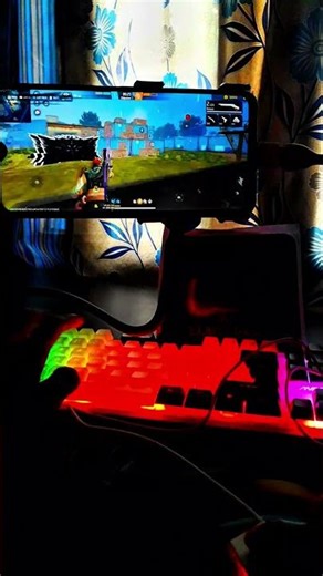 free fire keyboard mouse gameplay with mobile