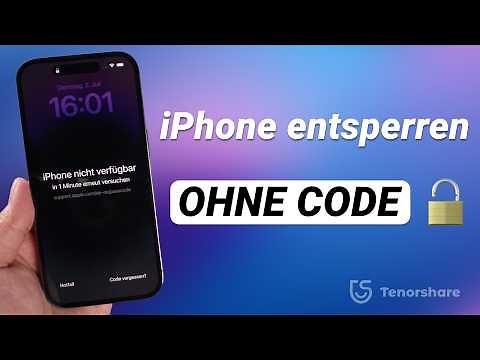 Wie kann man iPhone entsperren ohne Code? iPhone Code vergessen - OHNE PIN/Face ID entsperren 2025
