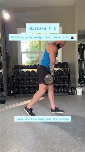 How to: B Stance RDL 🍑 #glutegains