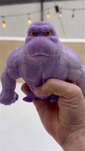 Purple Squishy Monkey Snow Day ❄️