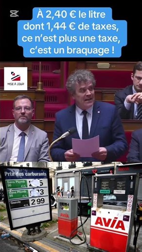 At €2.40 per litre, including €1.44 in taxes, it's no longer a tax, it's a robbery!