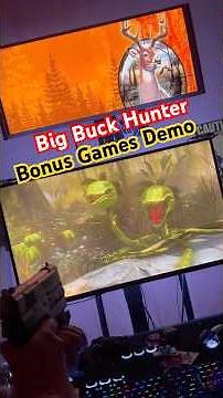 Big Buck Hunter Trophy Edition - Bonus Games Demo #BigBuckHunterNew #LightgunGames