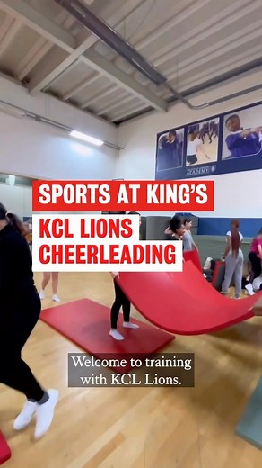8.4K views · 25 reactions |  Ready? Okay! Meet @KCLLions, the official cheerleading team at King’s. Here’s a behind-the-scenes look at what happens during their training sessions. Follow @KCLLions for all things cheer or visit the @KCLSU website. #FutureKings #KingsCollegeLondon #LondonStudent #StudentLife #Cheerleading #KCL #UG | King's College London | Facebook