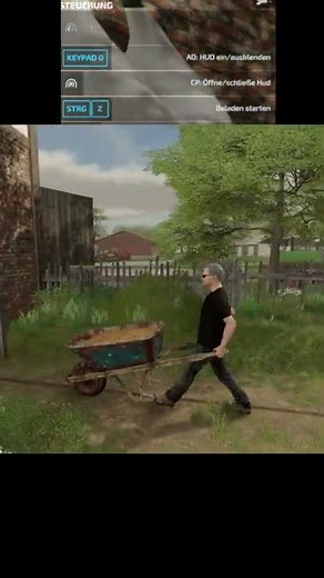 LS22 Schubkarre abkippen be/entladen Hof Bergmann [TUT] Landwirtschaftssimulator #shorts