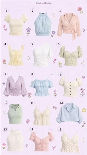 15 Cute & Trendy Women's Tops 💕 | Summer Tops, Peplum Tops & Casual Fashion Inspiration #shorts
