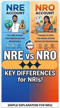 NRE vs NRO Account | Features, Taxability & Repatriation