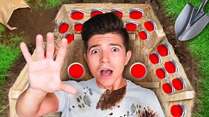 Escaping 100 Mystery Buttons while Buried Alive... | Preston Tv