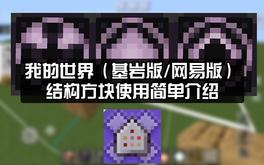 【我的世界】结构方块简单介绍- structure_block（基岩/网易版）