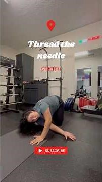 Thread the needle stretch tutorial #mobility #stretching #movement