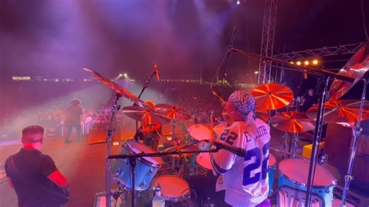 2.4K views · 430 reactions | DRUM CAM - “Merry-Go-Round” - JB All Star Band ft. @ianmossmusic It’s always a pleasure to share the stage with @ianmossmusic and even better when playing one of my favourite @coldchiselofficial songs. Mossy jumped up with us the other night in Kiama while dad is at home recovering. It was a great night celebrating his music with good friends. #drums #drummer #jackiebarnes @jimmybarnesofficial | Jackie James Barnes | Facebook