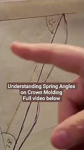 How to determine Crown molding spring angles (45/45 or 52/38)