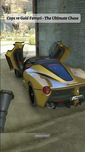 SECRET GOLD FERRARI Location in GTA 5!😱 #gta5