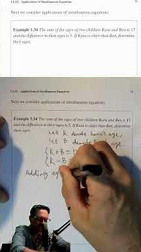 Year 10 Mathematical Methods Applications of Simultaneous Equations