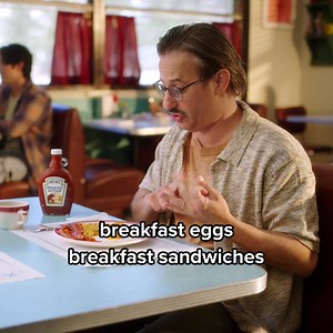 brb putting breakfast ketchup on everything | Heinz