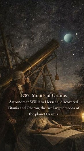 11 January, 1787: The Discovery of Uranus’ Largest Moons | Titania & Oberon #uranus