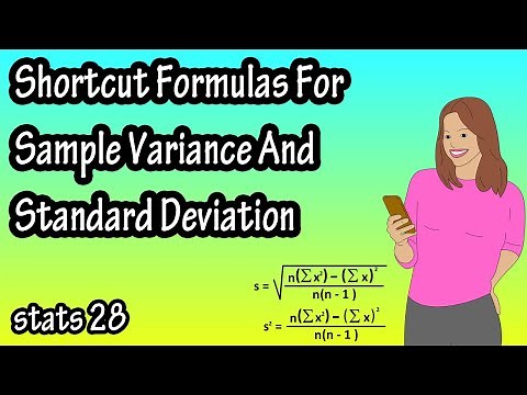 How To Find Calculate The Variance And Standard Deviation Using Shortcut Formulas Without The Mean