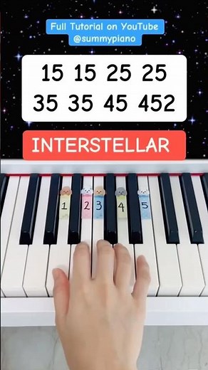 Interstellar - Cornfield Chase (Piano Tutorial) #easypianotutorial