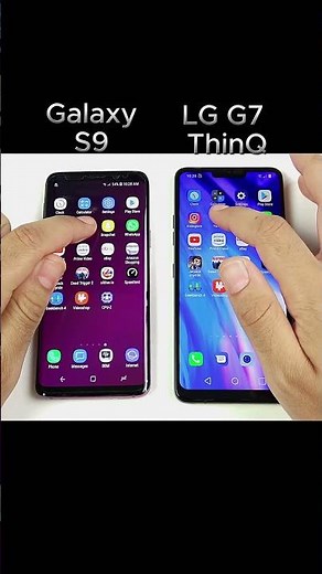 Galaxy S9 vs LG G7 ThinQ Speed Test !!