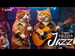 🔴 Candlelight Café Sessions 🕯️🎷 Smooth Jazz & Cozy Evening Ambience | Jazz Meowlody