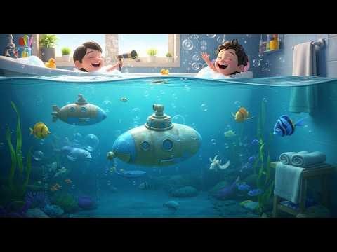 Bath Time Submarine Song 🛁🚢 | Nursery Rhymes & Kids Songs | Underwater Bath Adventure for Children