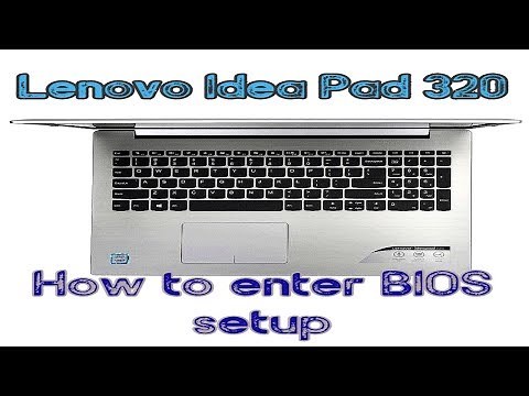 Lenovo Ideapad 320 (how to access bios setup)