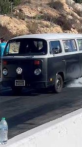Vw bus (Ls powered) wheels up at Match Race Madness #dragracing