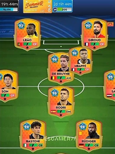 Best squad | 4-1-2-1-2 formation | dream league soccer 2026 mobile #shorts #dls26 #pes #viral
