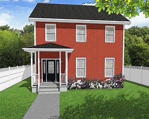 Three Bedroom Traditional Cape Cod Style Floor Plan, Two Story House Plans, 3/2.5, 1728 Square Feet, 31'x29', Classic Cottage, First Home - Etsy