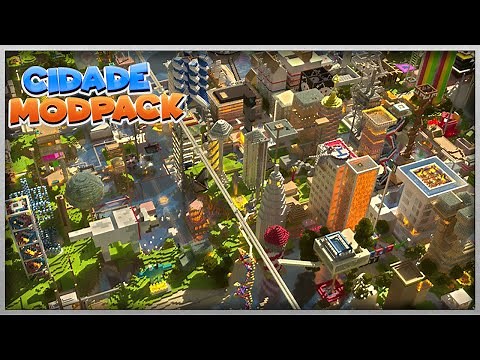 MODPACK CIDADE 1.12.2: CONSTRUA SUA PRÓPRIA CIDADE NO MINECRAFT!!! - MODPACK #14
