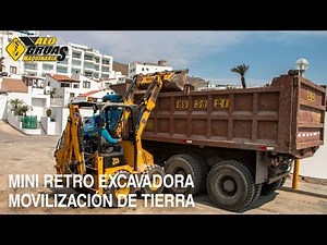 Excavación y movilización de tierra - Mini Retro Excavadora
