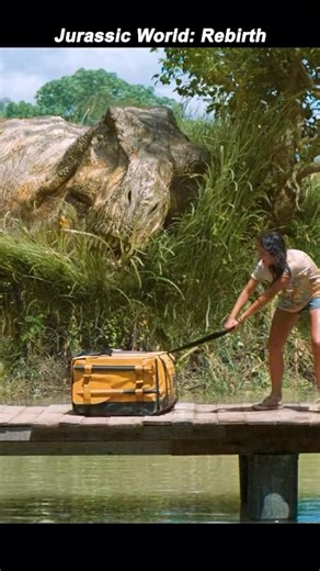 #movie #film T-Rex Wakes Up! 😱🦖 Epic River Escape Scene | Jurassic World