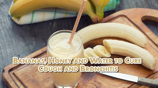 Mix Bananas, Honey and Water: Cough and Bronchitis Disappear as If By Magic! | Curejoy Recipes