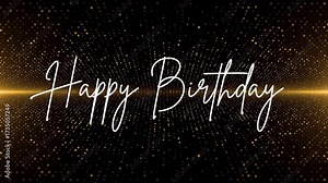 Design video motion background happy birthday