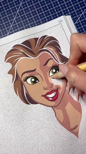 Disney Princess Coloring Techniques with Gel Pens