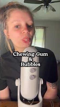 ASMR Chewing Gum & Bubble Blowing 🫧🍬✨ #asmr