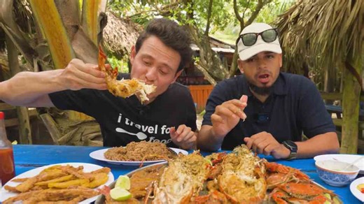 Giant Caribbean lobster served fresh - a seafood feast in the Dominican Republic