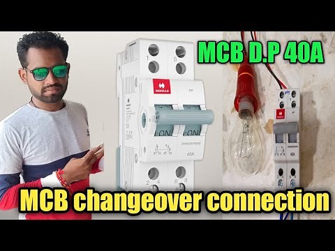 MCB changover switch wiring || changeover MCB connection || how to MCB changeover connection