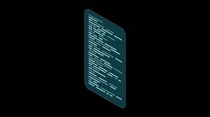 Download Isometric coding screen animation. Coding programming technology. Programming concept. Technology animation. Transparent background with alpha channel for free
