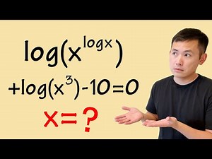 How to solve this logarithmic equation