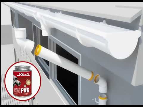 Canaletas de techo media caña Nicoll