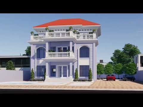 G+1 ELEVATION WALKTHROUGH / Classical Elevation / Civil designs