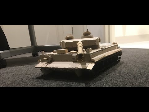 How To Make A cardboard German Tiger 131 Tank {FULL}