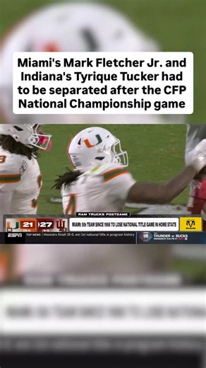 Fletcher Jr. appeared to swing at Tucker walking off the field after exchanging words. | ESPN